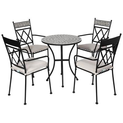 Outdoor table and chair combination